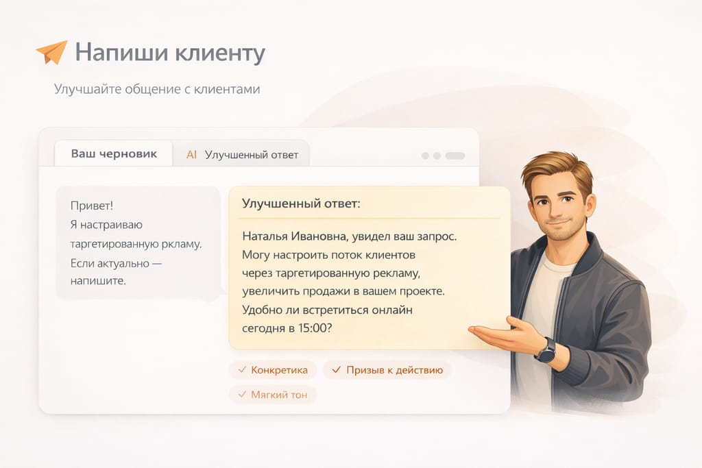 Алекс — помощник по переписке с клиентами